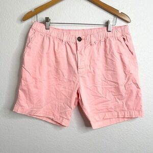 Chubbies Men's Pink Shorts Elastic Waist 7 Inch Inseam Size‎ Large